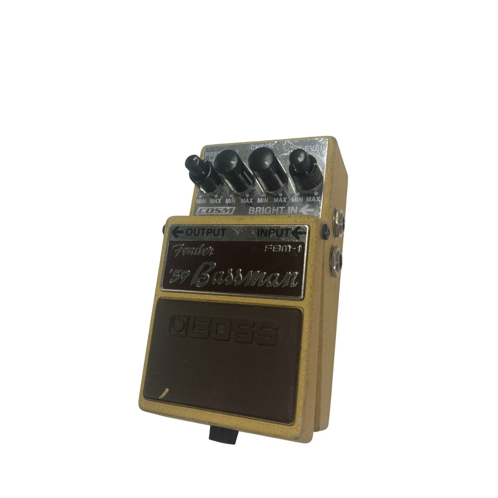 Boss FBM-1 Fender 59 Bassman Overdrive Pedal COSM Tan Guitar Effects Stompbox